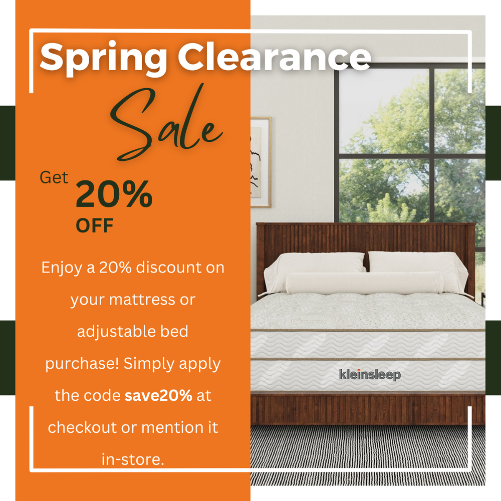 Spring Sale Save 20% on mattresses
